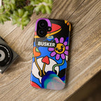 Colorful Phone Case, Cute Phone Accessories, Gift for Music Lovers, Fun Tech Gear, Unique Floral Design Case