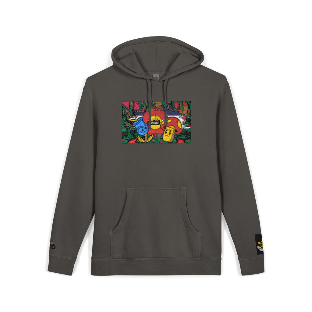 Vibrant Floral Embroidered Hoodie, Cozy Sweatshirt, Casual Wear, Unique Gift, Spring Fashion, Street Style