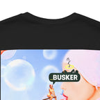 Busker Vibe Unisex Jersey Tee – Colorful Artistic Design for Summer Fun