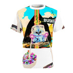 Colorful Cat & Cereal Unisex Tee, Fun Graphic Shirt, Unique Gift for Cat Lovers, Summer Fashion, Retro Vibe