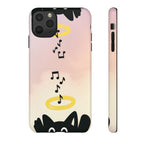 Cute Animal Phone Case, Tough Phone Cover for Pet Lovers, Gifts for Birthdays, Holidays, Music Lovers, Fun Tech Accessories