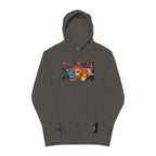 Vibrant Floral Embroidered Hoodie, Cozy Sweatshirt, Casual Wear, Unique Gift, Spring Fashion, Street Style