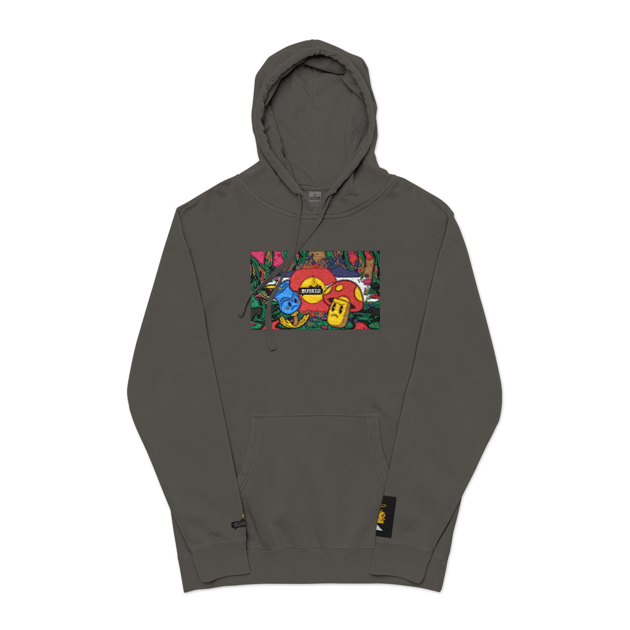 Vibrant Floral Embroidered Hoodie, Cozy Sweatshirt, Casual Wear, Unique Gift, Spring Fashion, Street Style