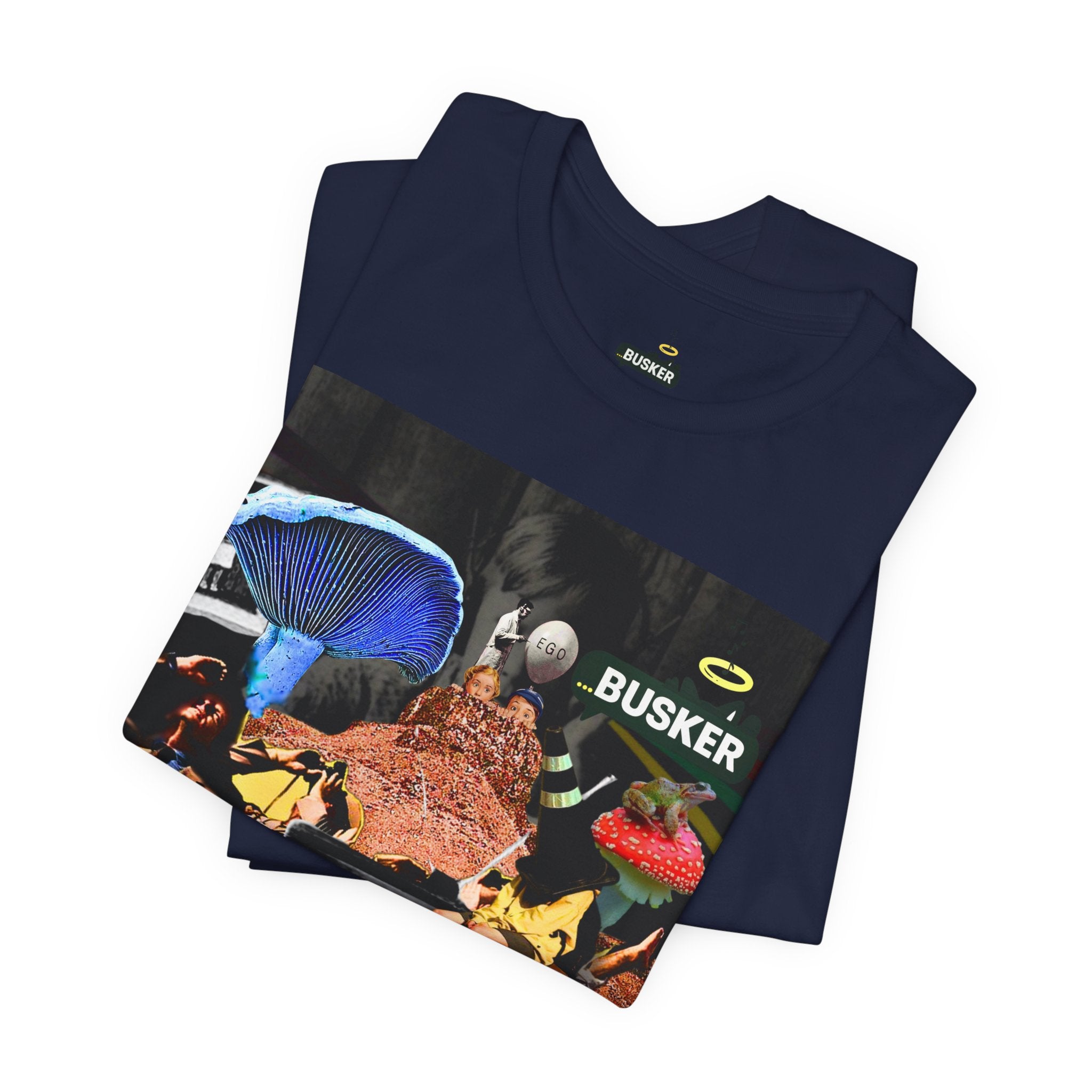 Creative Unisex Graphic Tee - 'I Don't Think' Busker Design