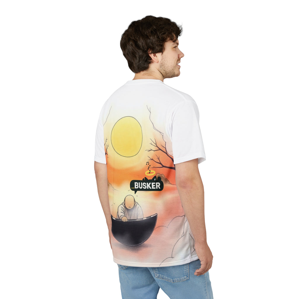 Artistic Unisex Tee, Musician Gift, Summer Vibes Shirt, Street Performer Apparel, Unique Graphic T-Shirt