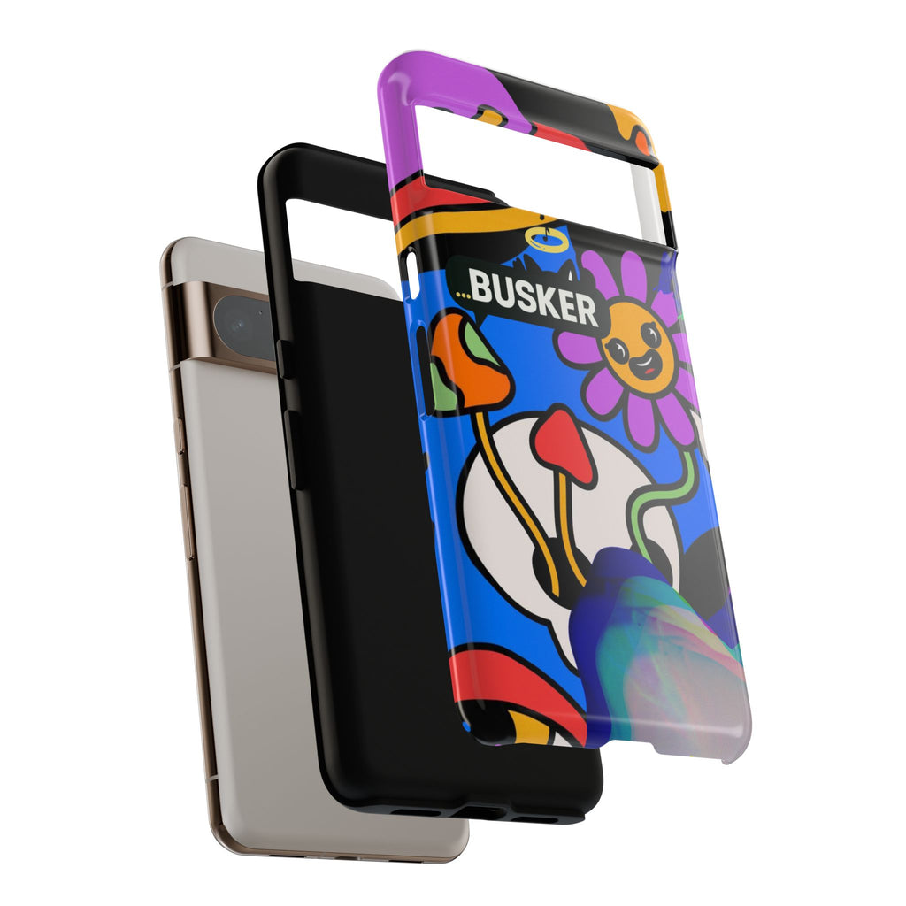 Colorful Phone Case, Cute Phone Accessories, Gift for Music Lovers, Fun Tech Gear, Unique Floral Design Case