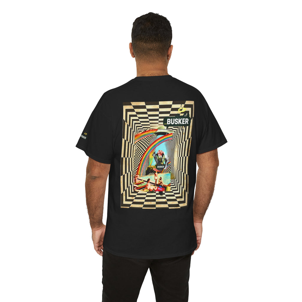 Retro Busker Graphic Tee - Unisex Heavy Cotton