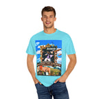 "Welcome to Golden" Exclusive Busker Unisex Garment-Dyed T-shirt, Music Lover Gift, Vintage Style Tee, Festival Wear, Casual Outfit