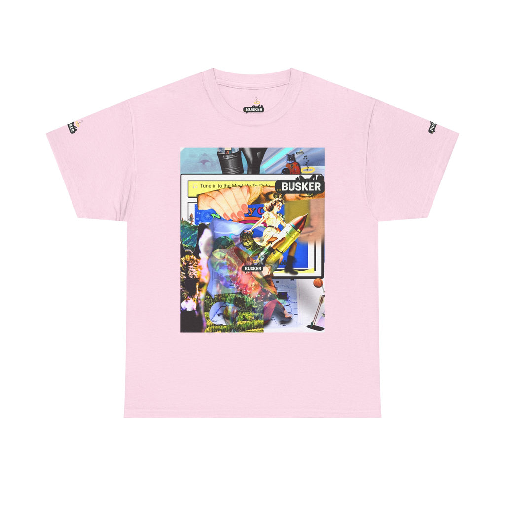 Cool Graphic Unisex Heavy Cotton Tee - 'Busker' Design