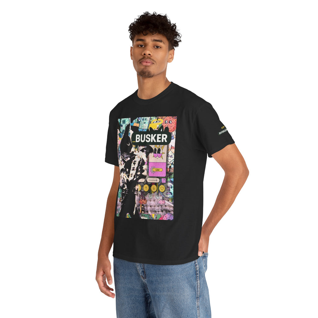 Grunge Art Busker Unisex Heavy Cotton Tee