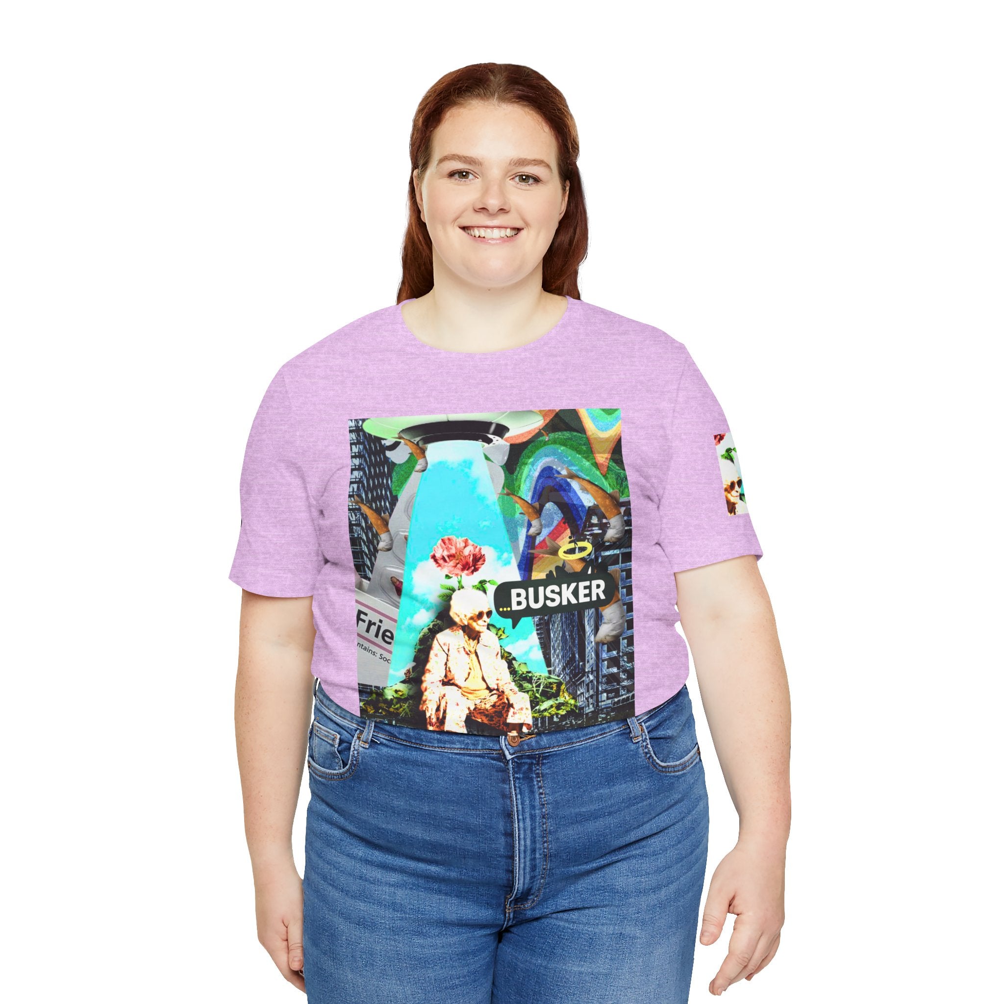 Street Art Busker Tee - Unisex Graphic Short Sleeve Shirt