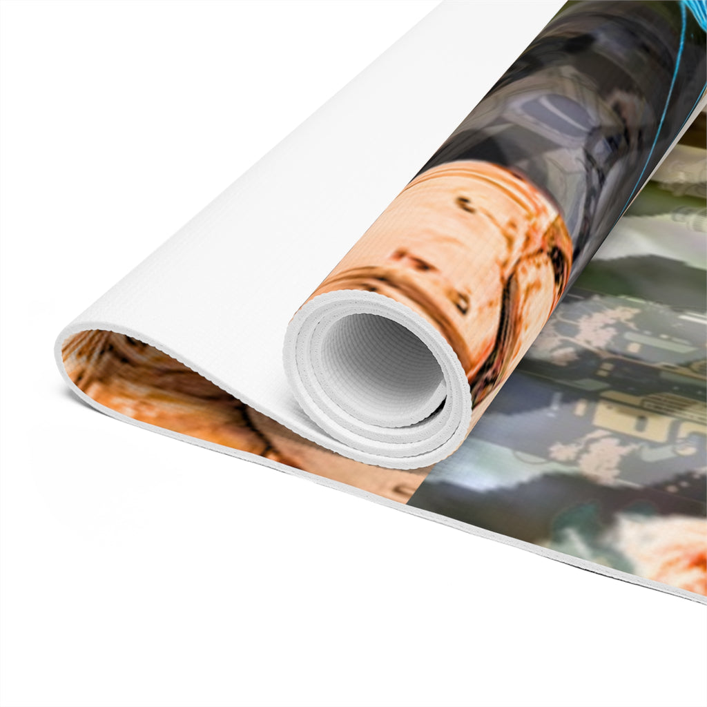 Galactic Art Foam Yoga Mat - Inspiring Yoga for Sci-Fi Fans