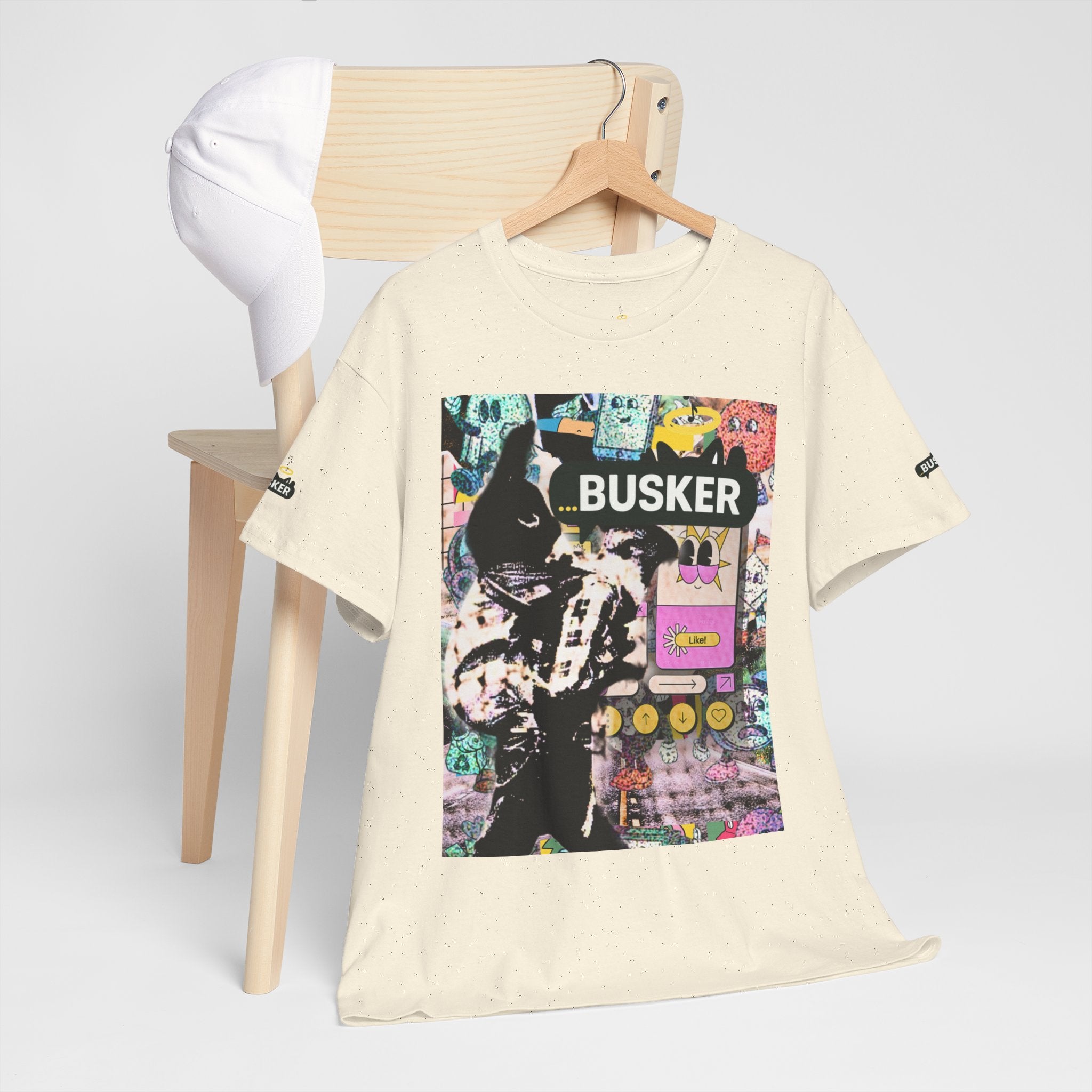 Grunge Art Busker Unisex Heavy Cotton Tee