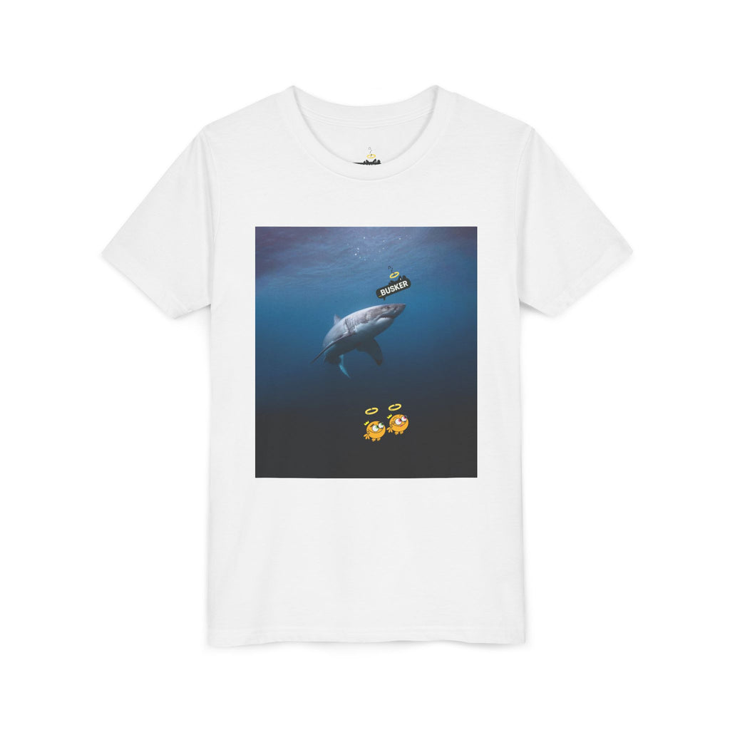 Cool Youth Short Sleeve Tee Featuring Playful Shark Design, Fun Graphic T-Shirt for Kids, Summer Wear, Gift for Young Explorers, Beach [...]