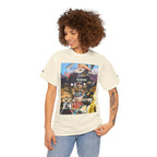 Busker Collage Graphic Tee — Vintage Music Poster Streetwear