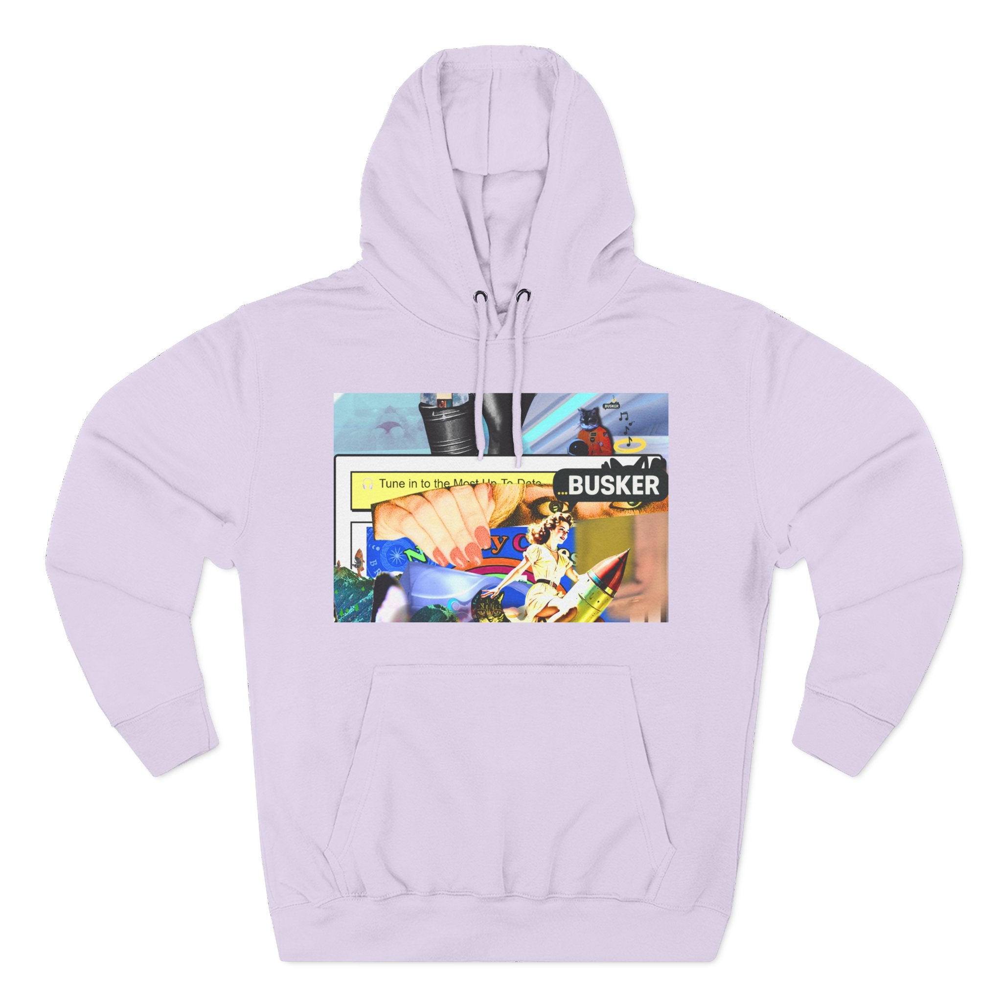 Three-Panel Fleece Hoodie