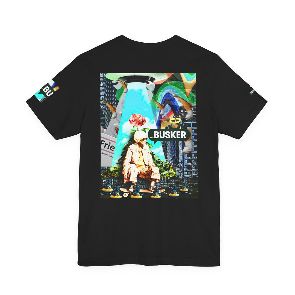 Street Art Busker Tee - Unisex Graphic Short Sleeve Shirt