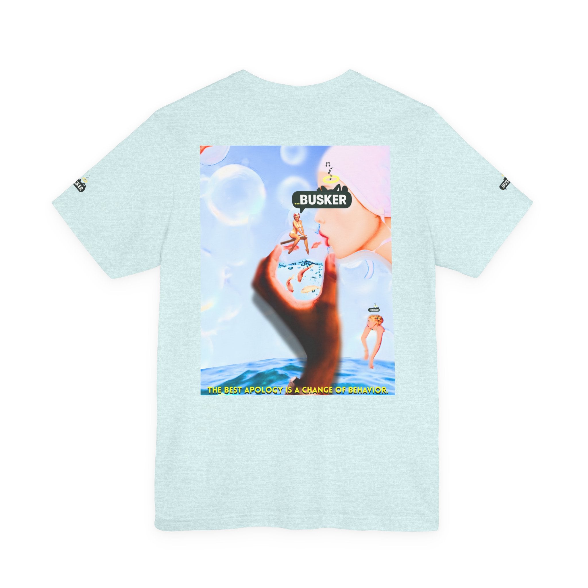 Busker Vibe Unisex Jersey Tee – Colorful Artistic Design for Summer Fun