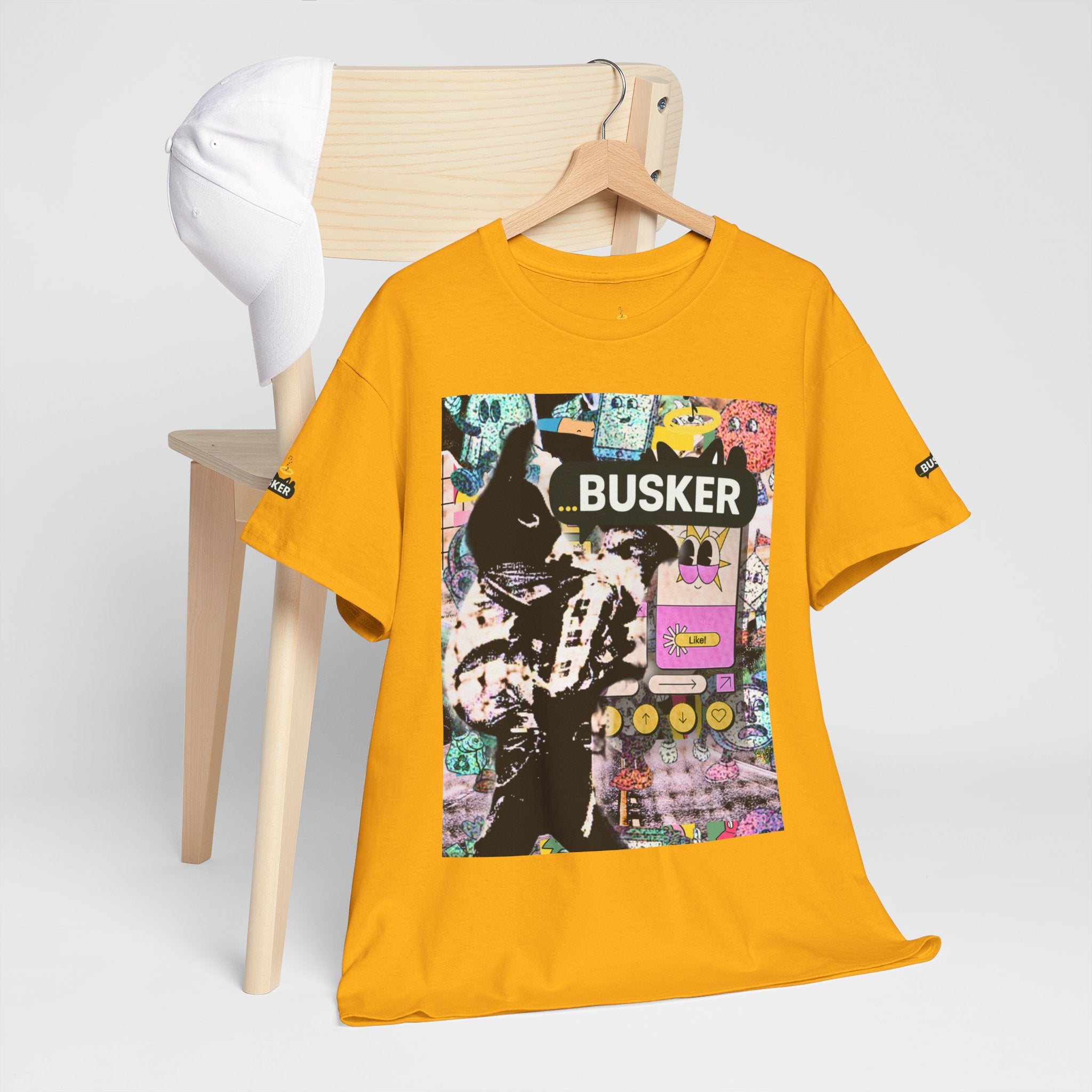 Grunge Art Busker Unisex Heavy Cotton Tee