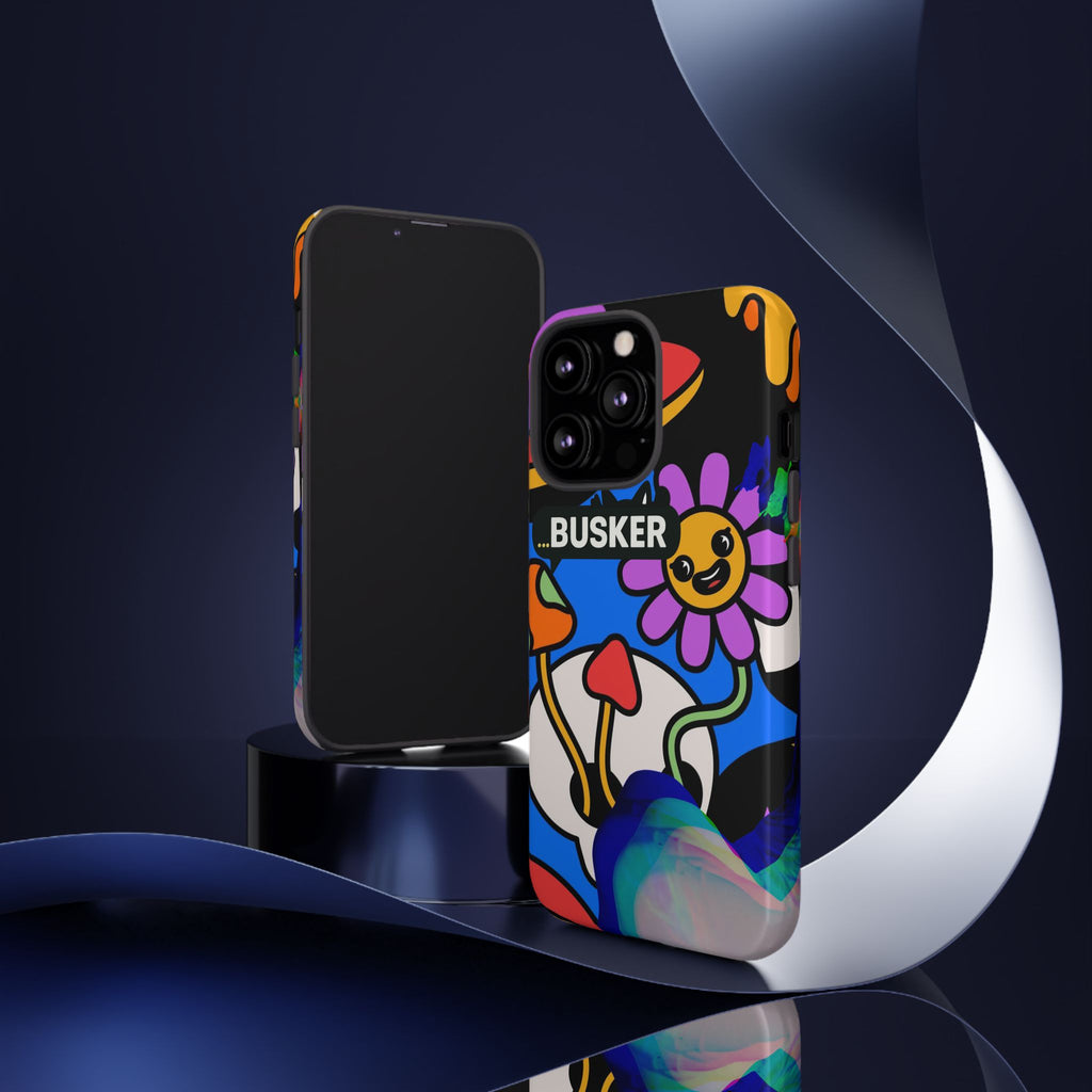 Colorful Phone Case, Cute Phone Accessories, Gift for Music Lovers, Fun Tech Gear, Unique Floral Design Case