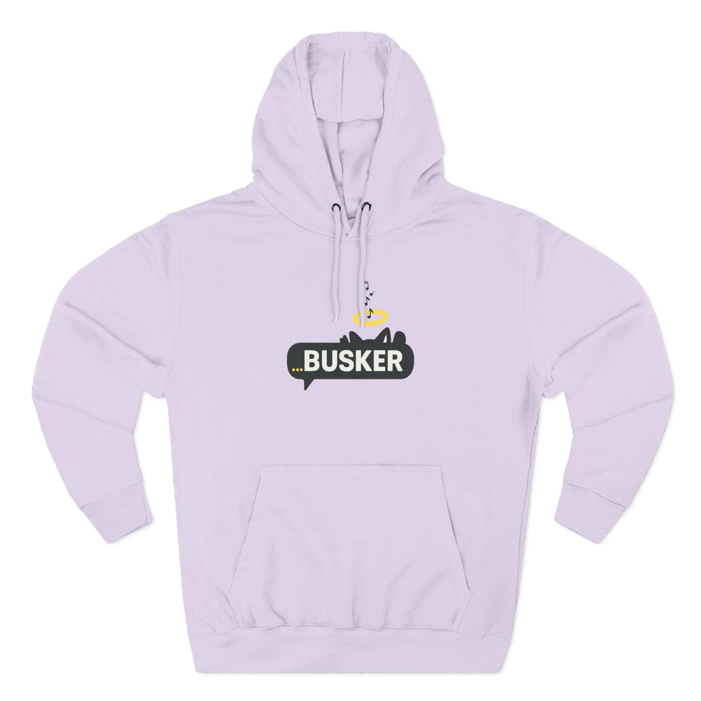 Busker Fleece Hoodie - Cozy Street Art Inspired Hoodie for Music Lovers, Casual Wear, Gift for Musicians, Concert Attire, Relaxed Fit
