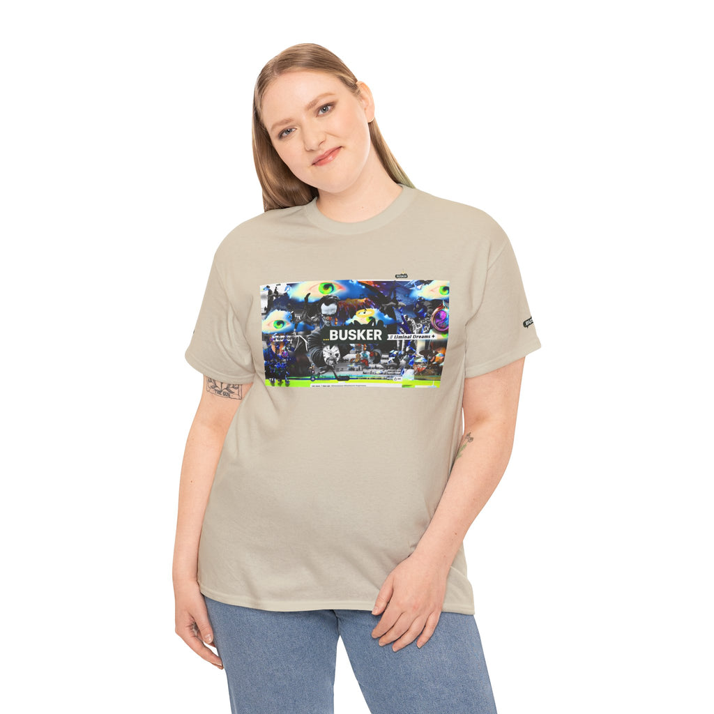 Busker Graphic Tee — Vintage Street Music Poster T‑Shirt