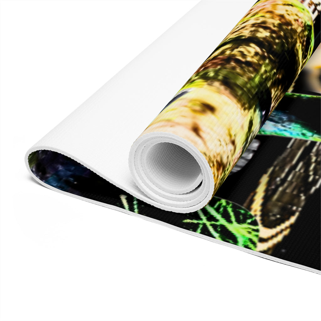 Colorful Artistic Foam Yoga Mat - Unique Design for Yoga Lovers