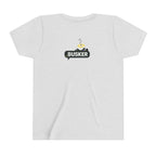 Youth Graphic Tee with Fun 'Busker' Design, Cool Summer Shirt, Gifts for Kids, Festival Attire, Trendy Youthwear