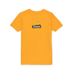 Golden Busker Youth Tee, Summer T-Shirt, Kids Casual Wear, Music Festival Swag, Gift for Young Artists