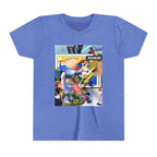 Colorful Youth Short Sleeve Tee - "Busker" Graphic Art Top