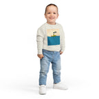 Playful Toddler Sweatshirt with Busker Design, Cute Kids Clothing, Gift for Toddlers, Fun Sweatshirt, Cool Toddler Apparel