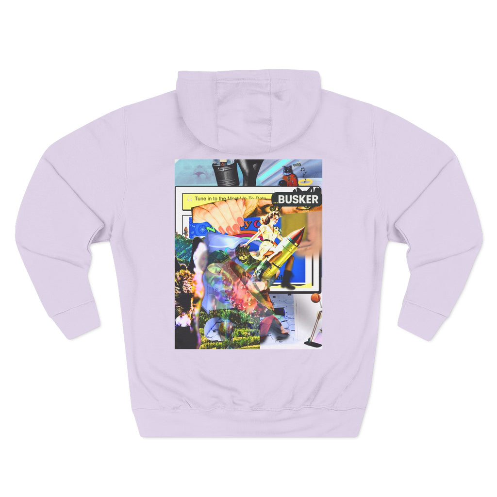 Three-Panel Fleece Hoodie