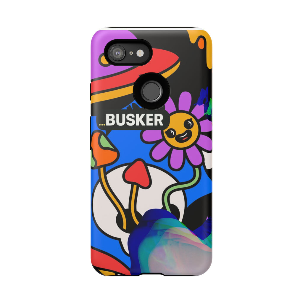 Colorful Phone Case, Cute Phone Accessories, Gift for Music Lovers, Fun Tech Gear, Unique Floral Design Case