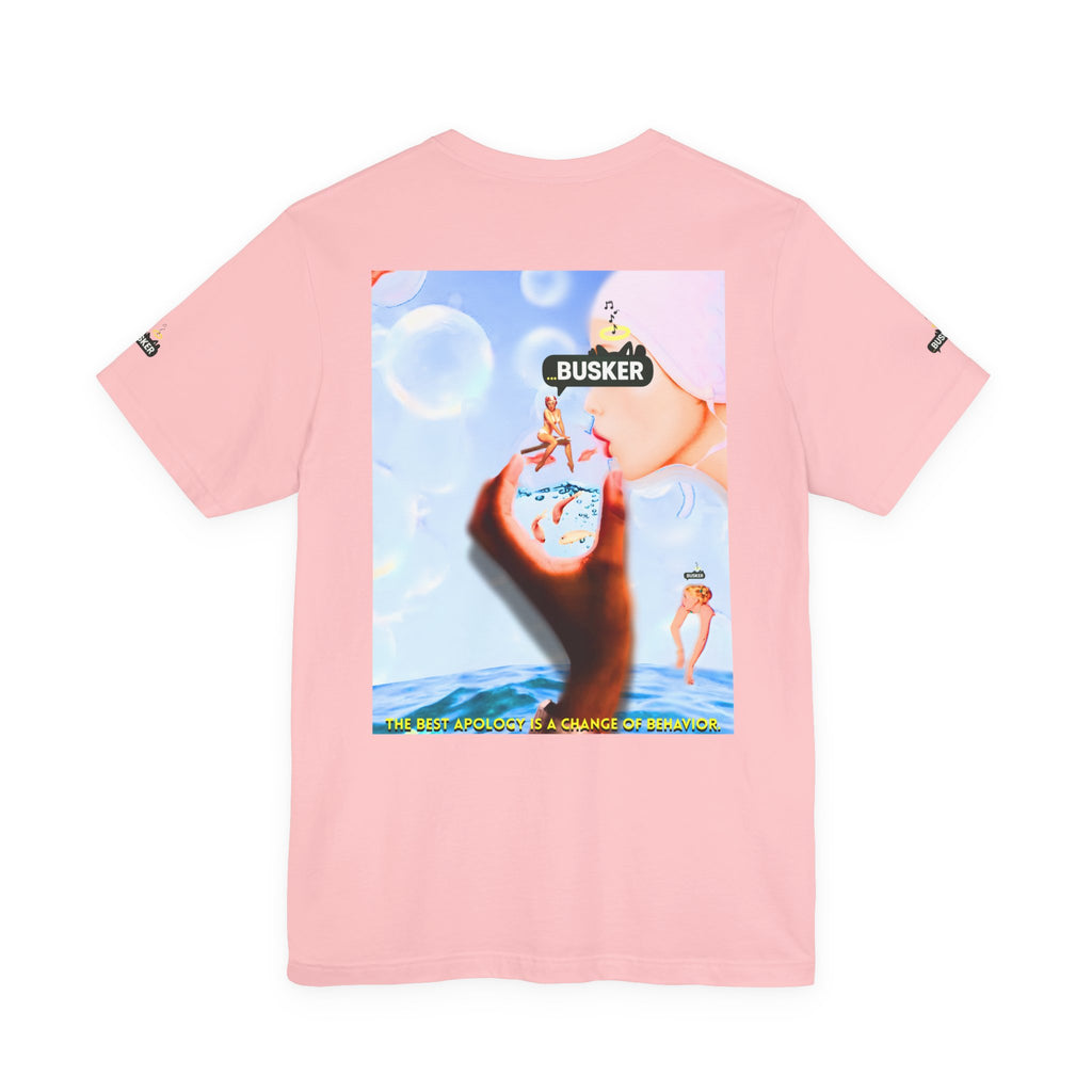 Busker Vibe Unisex Jersey Tee – Colorful Artistic Design for Summer Fun