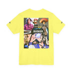 Busker Vibe Unisex Tee - Music & Art Collage Design