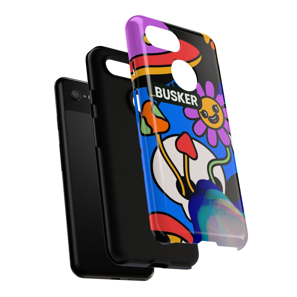 Colorful Phone Case, Cute Phone Accessories, Gift for Music Lovers, Fun Tech Gear, Unique Floral Design Case