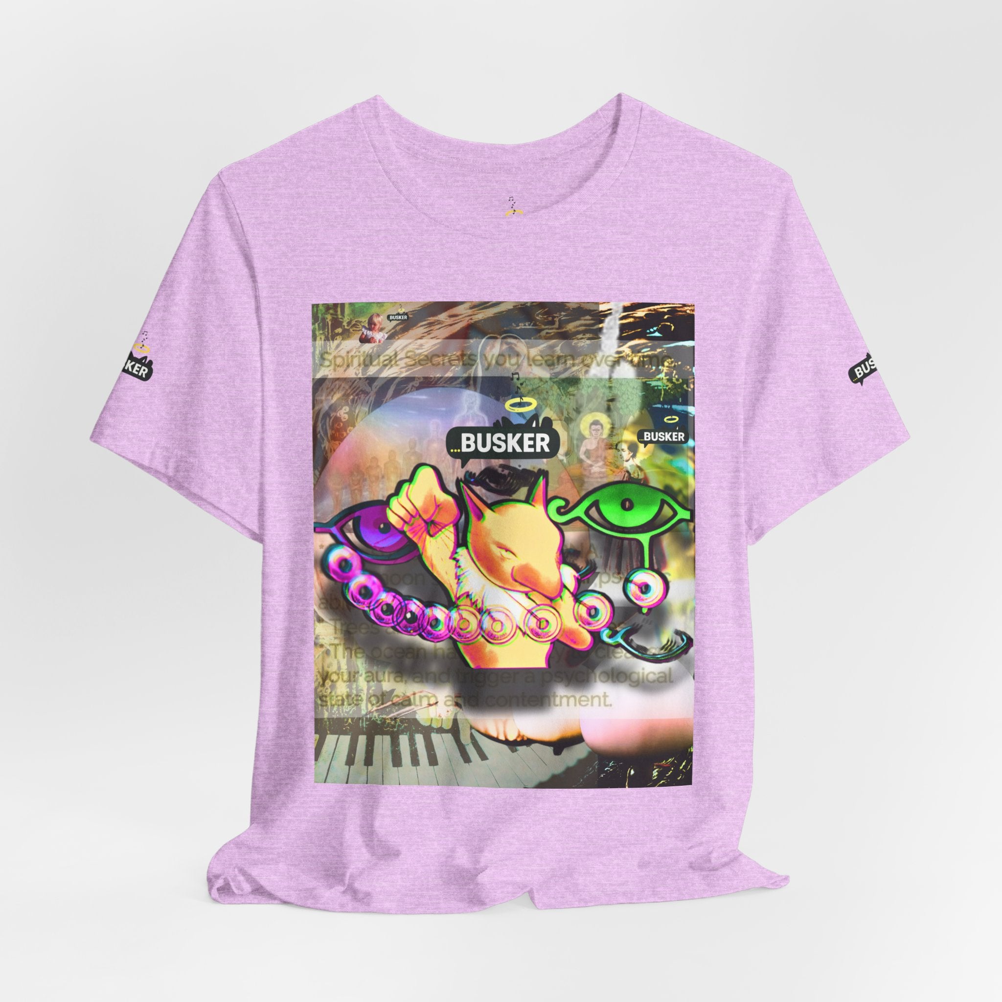 Vibrant Busker Art Tee for Creative Souls