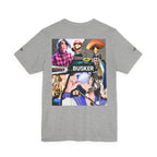 Busker Vibe Unisex Tee - Music & Art Collage Design