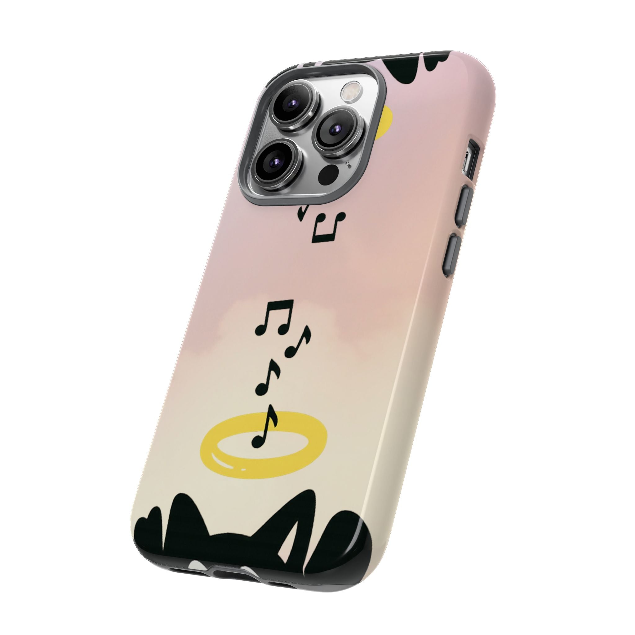 Cute Animal Phone Case, Tough Phone Cover for Pet Lovers, Gifts for Birthdays, Holidays, Music Lovers, Fun Tech Accessories