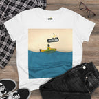 Busker Graphic Cotton Tee for Music Lovers, Vintage Style Summer Shirt, Perfect Gift for Concerts and Festivals, Casual Women's Top, [...]