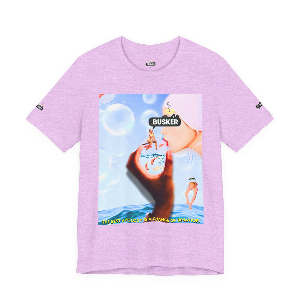 Busker Vibe Unisex Jersey Tee – Colorful Artistic Design for Summer Fun