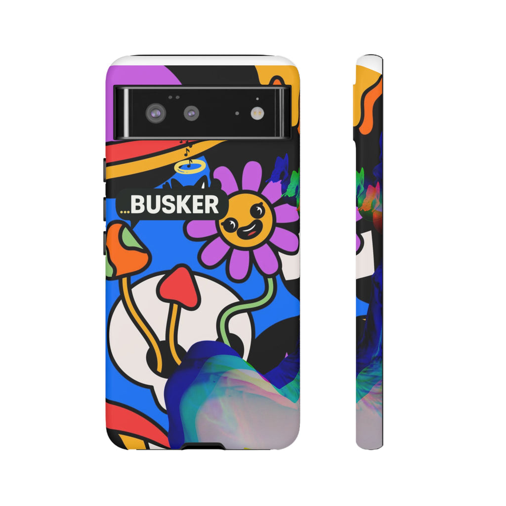 Colorful Phone Case, Cute Phone Accessories, Gift for Music Lovers, Fun Tech Gear, Unique Floral Design Case