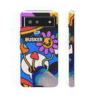 Colorful Phone Case, Cute Phone Accessories, Gift for Music Lovers, Fun Tech Gear, Unique Floral Design Case