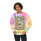Retro Tie-Dye Sweatshirt with Rainbow Busker Design
