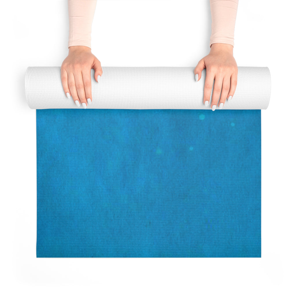 Cosmic Foam Yoga Mat, Trendy Exercise Mat, Vibrant Meditation Mat, Unique Gift for Yogis, Fitness Inspiration