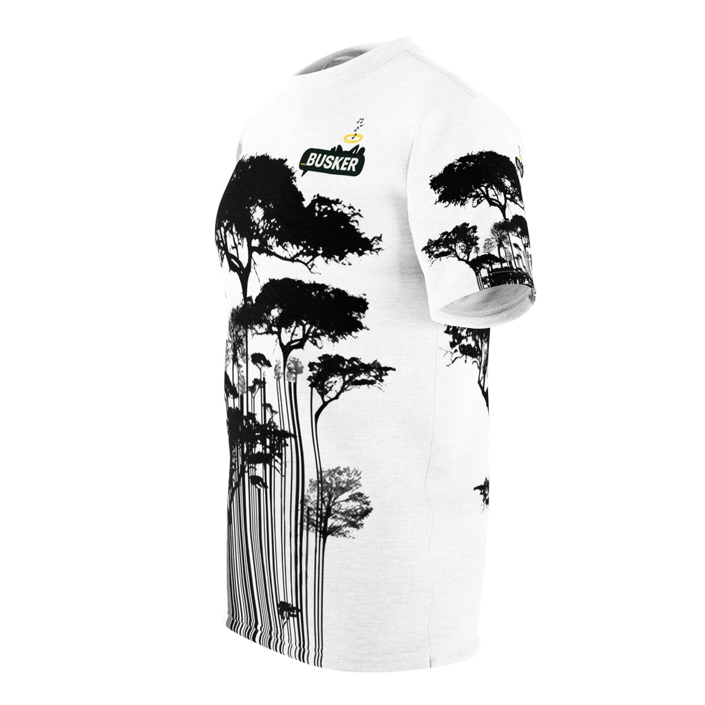 Stylish Nature-Inspired Unisex Tee, AOP T-Shirt for Outdoorsy People, Tree Lover Gift, Casual Streetwear, Eco-Friendly Fashion