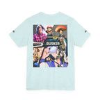 Busker Vibe Unisex Tee - Music & Art Collage Design