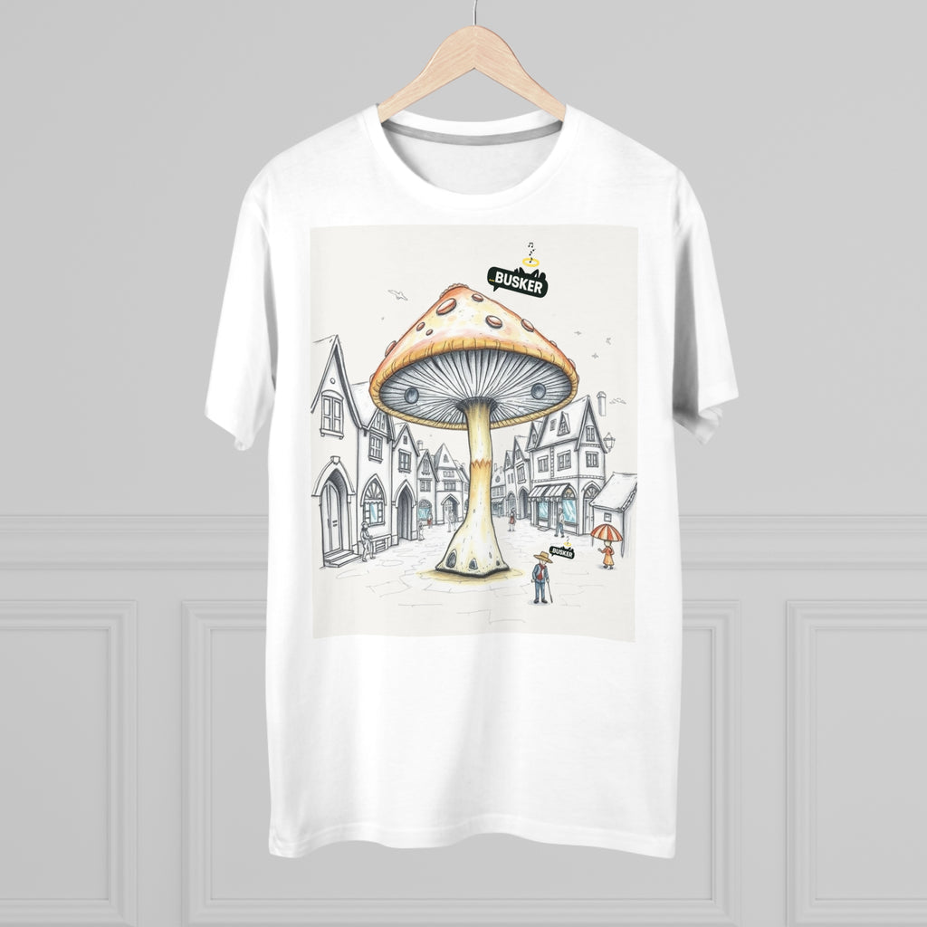 Creative Busker-Inspired Tee for Art Lovers, Stylish Streetwear for Festivals, Unique Gift for Dreamers, Mushroom Graphic T-Shirt, [...]