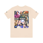 Busker Vibe Unisex Tee - Music & Art Collage Design