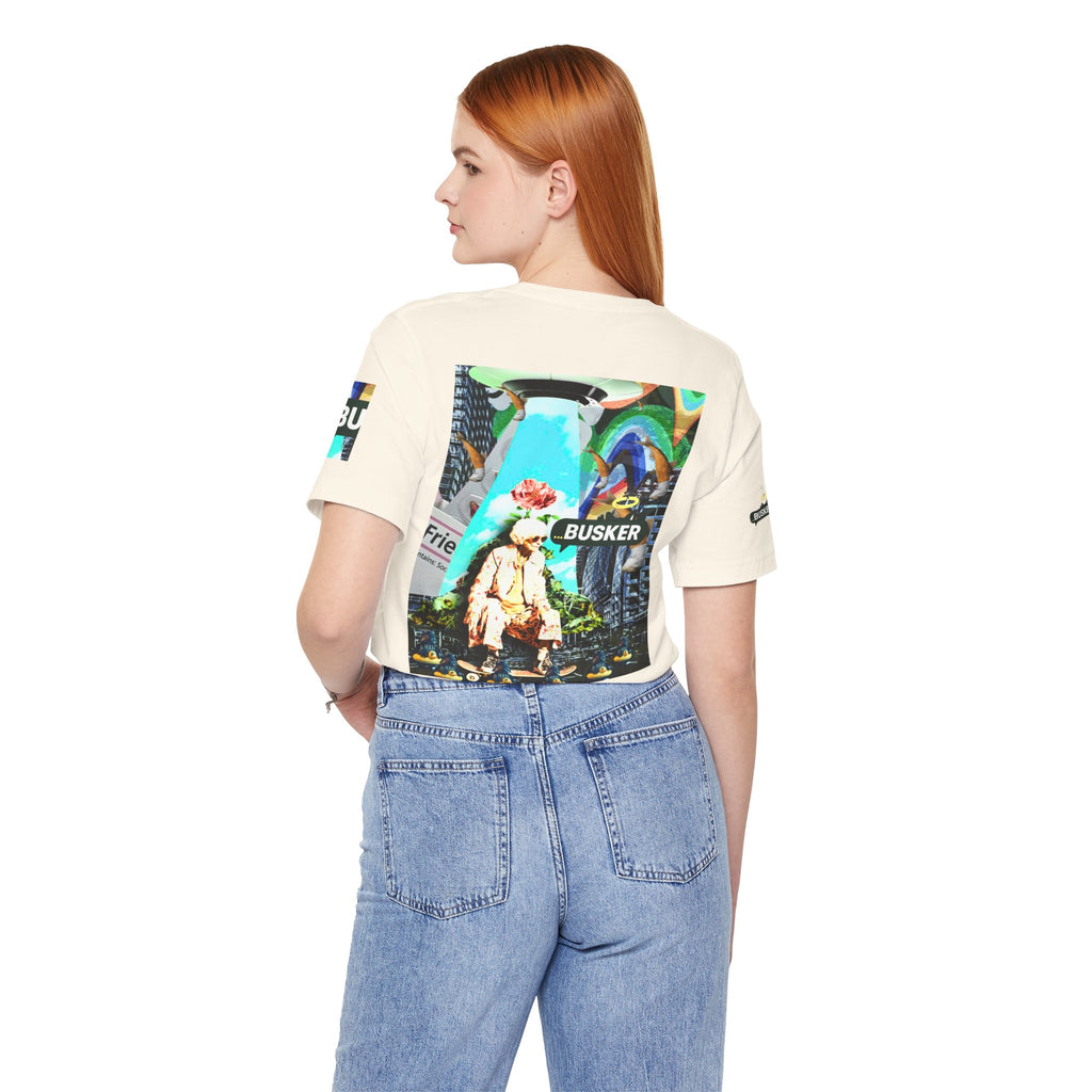 Street Art Busker Tee - Unisex Graphic Short Sleeve Shirt